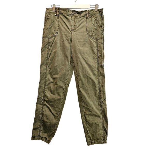 Cafe Merekish womens 14 gorpcore cargo hiking ankle olive Cotton blend light wei - Picture 1 of 14